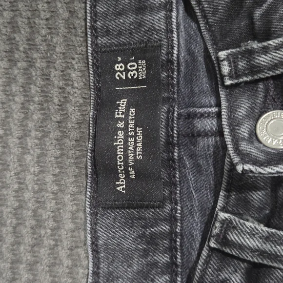 Abercrombie & Fitch Charcoal Jeans - Picture 5 of 6